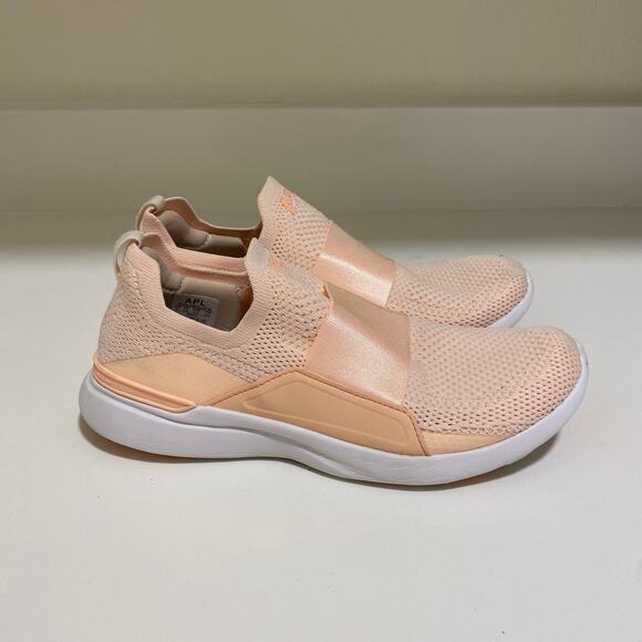 APL TechLoom Bliss Salmon‎ Pink Sneakers Women's Size 8 - Picture 1 of 7